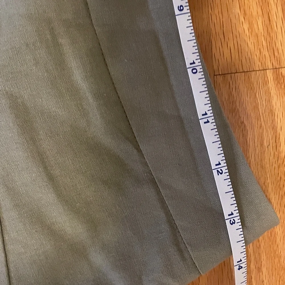 Anthropologie Olive Button-Front Midi Skirt—-never worn!